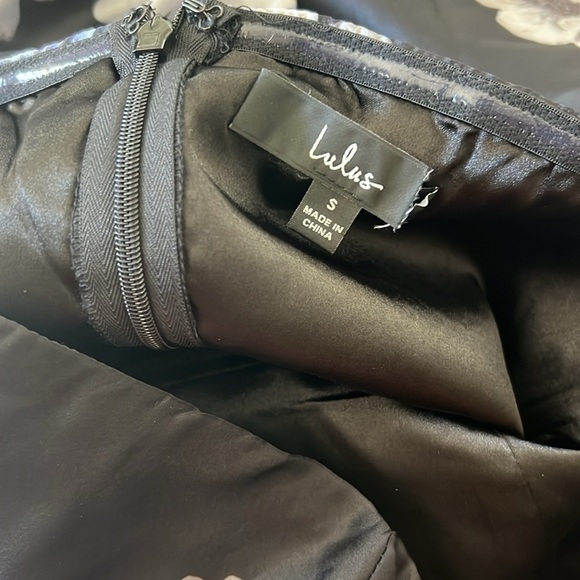 NWOT Regal Status Black Floral Print Strapless Maxi Dress - Picture 8 of 8